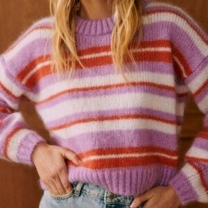 Sézane Franck Jumper in Lilac